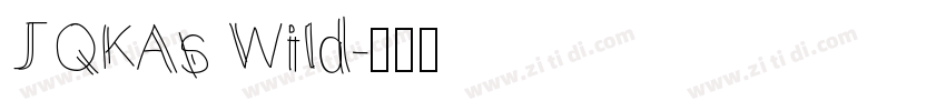 JQKAs Wild字体转换